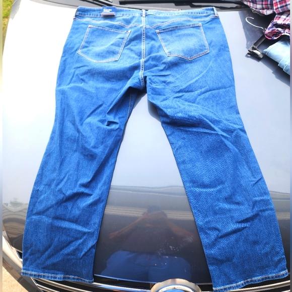 Old Navy Women's blue jeans pants 👖 power slim straight mid-rise - Picture 8 of 8